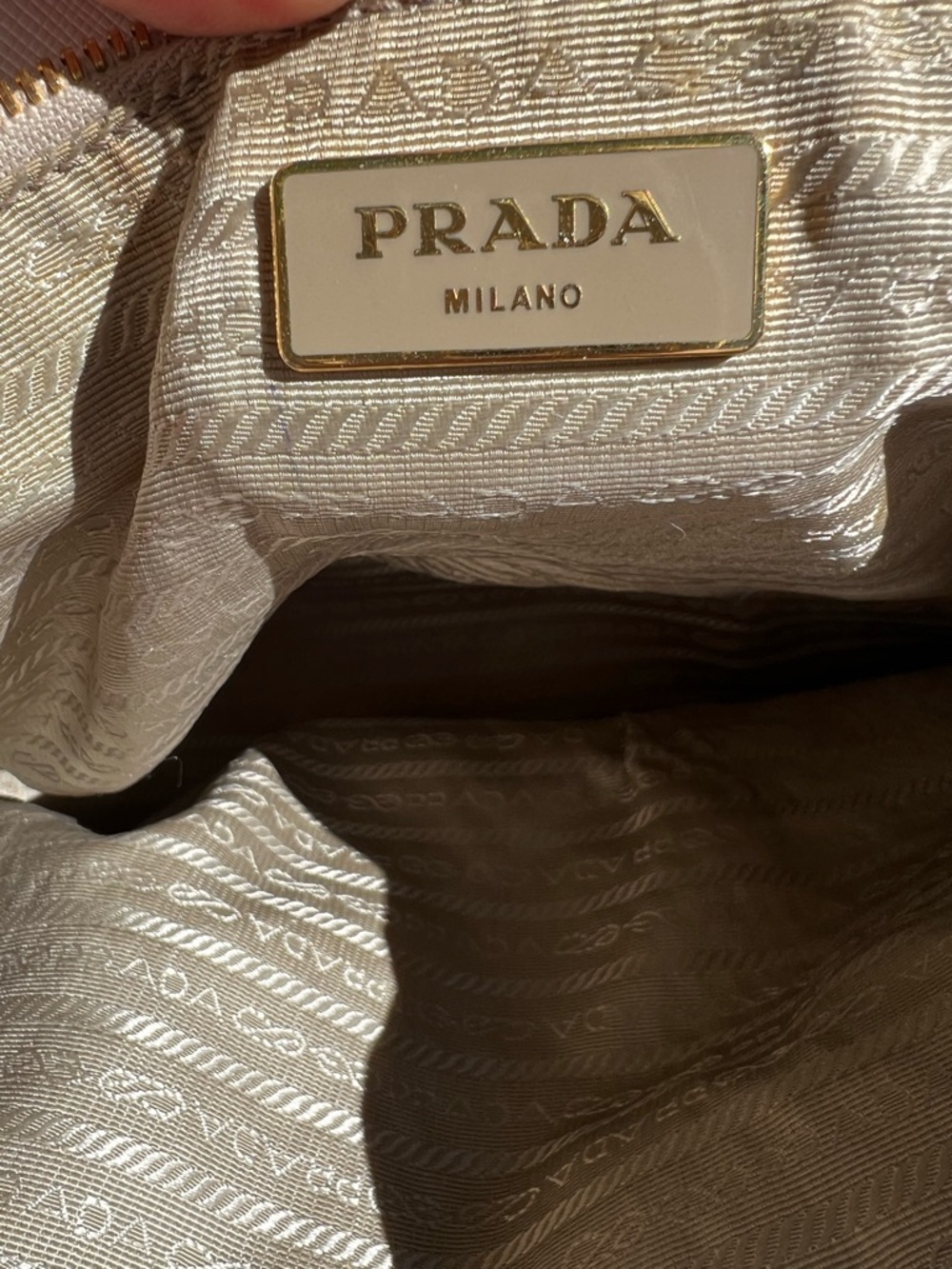 Prada White Saffiano Leather Double-Zip Satchel Tote - Picture 10 of 17